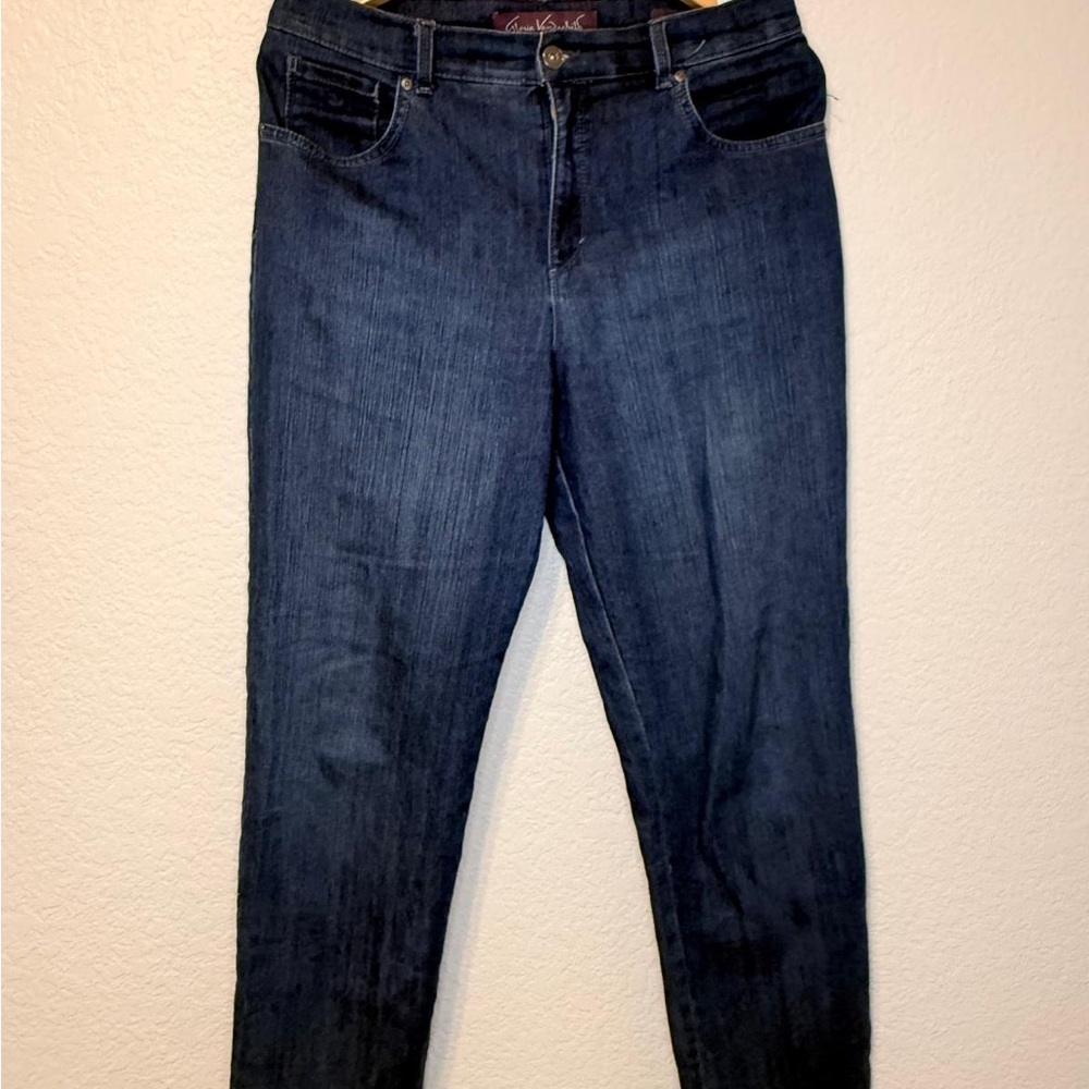 Gloria Vanderbilt Dark Blue Straight Leg Jeans